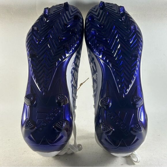 Adidas Adizero Primeknit Men’s Football Cleats White Purple Size 12.5 HP8743 - Picture 7 of 8